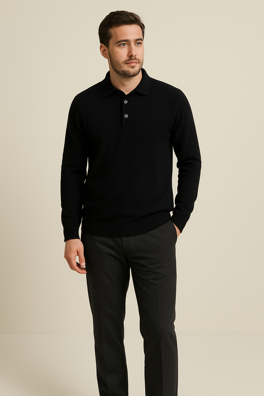 Camisa Polo 100% Cashmere