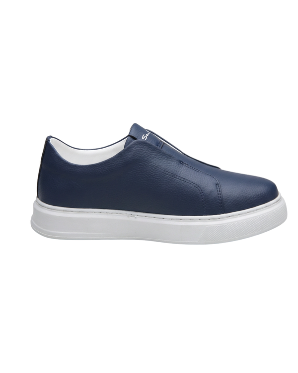 Sapatos de Couro Slip-On