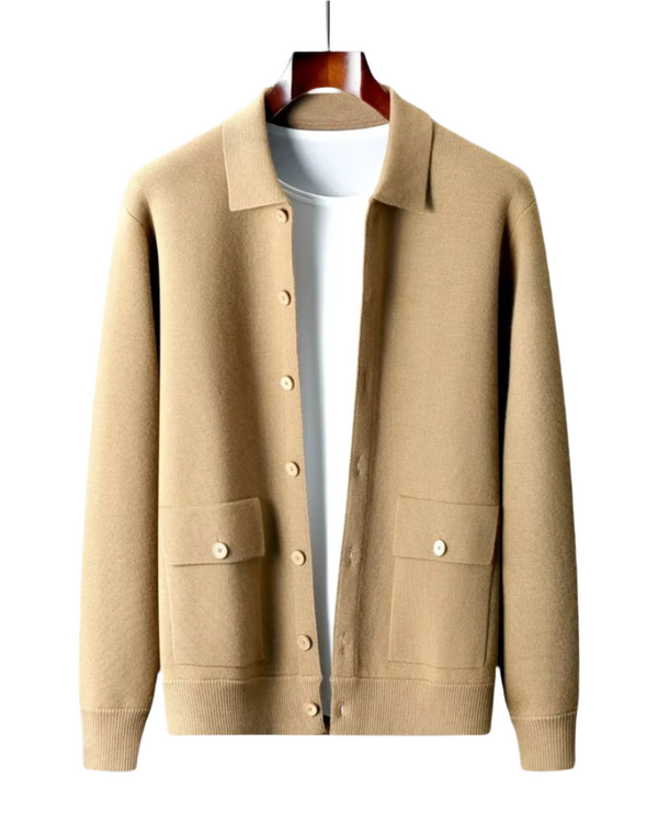 Cardigan de Lã Merino Janus