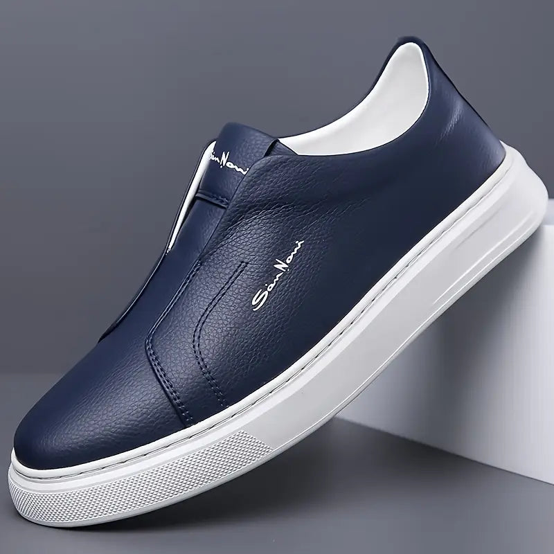 Sapatos de Couro Slip-On