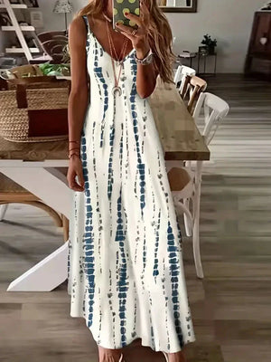 Kris | Vestido Maxi Casual de Alças