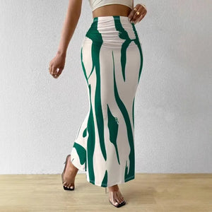 Naomi | Saia Midi com Estampa de Zebra Chic
