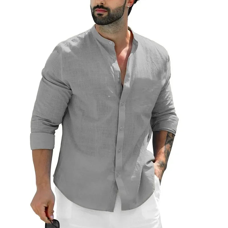 Camisa de Linho Casual