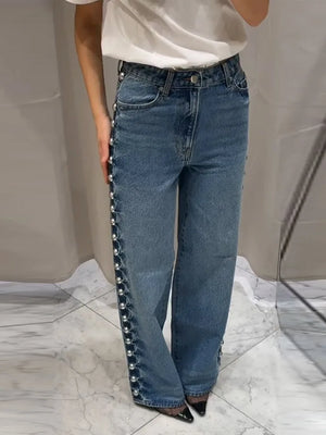 Kelly | Denim de Pernas Largas