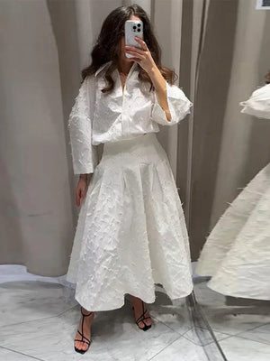 Rina | Conjunto de Saia Plissada