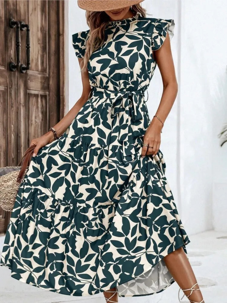 Atima | Vestido Midi Floral Elegante