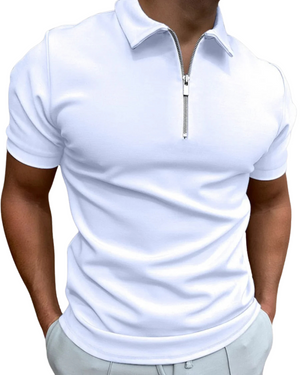 Camisa Polo com Zíper
