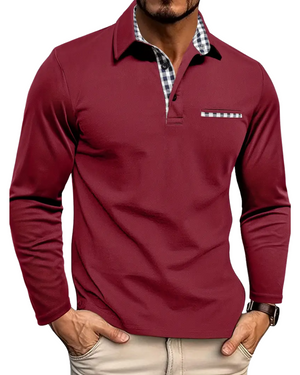 Camisa Polo com Mangas Longas