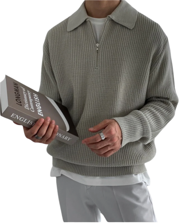 Sweater com Zipper Monaco