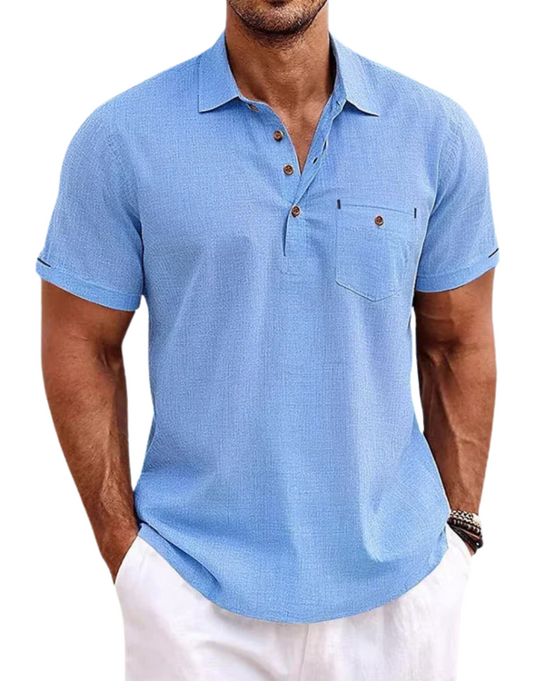 Camisa Polo de Linho
