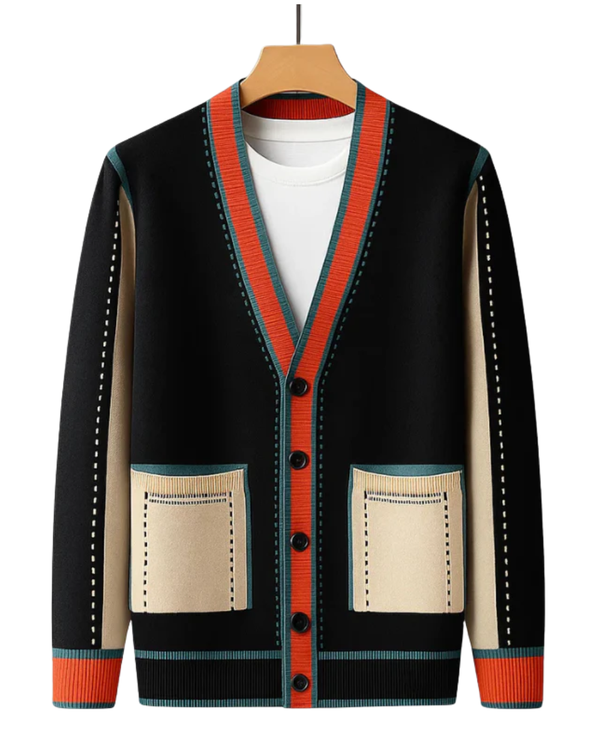 Cardigã de Lã Elegante