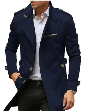 Trench Coat Elegante para Homens