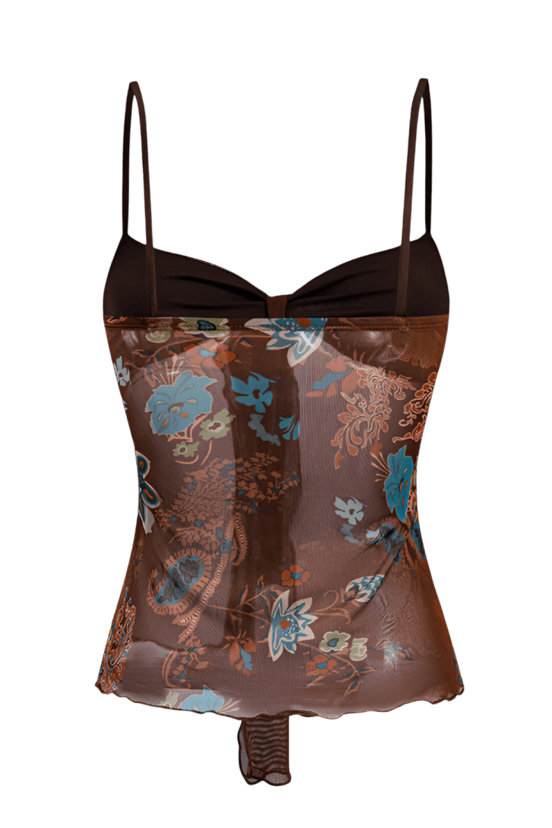 Gwenna | Top Cropped Estampado Leve