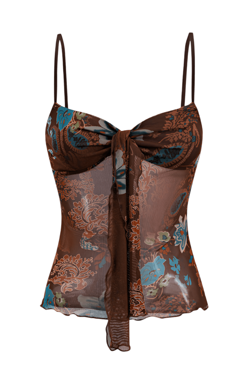 Gwenna | Top Cropped Estampado Leve