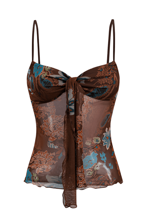 Gwenna | Top Cropped Estampado Leve