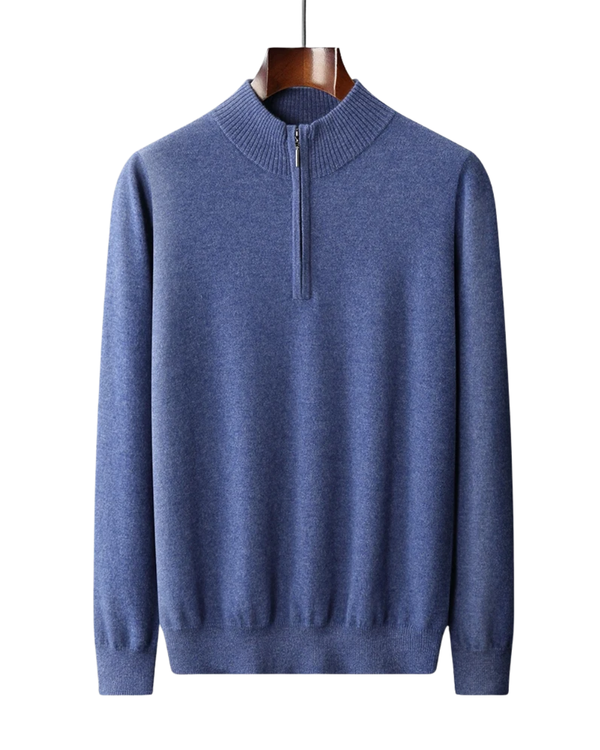 Sweater de Caxemira com Zíper de Florença