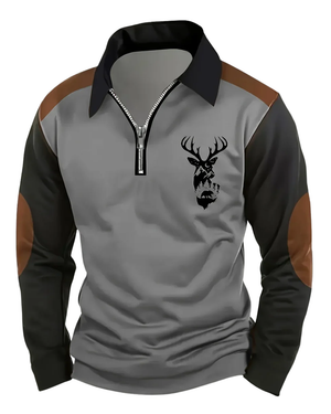 Sweater Vintage com Zíper