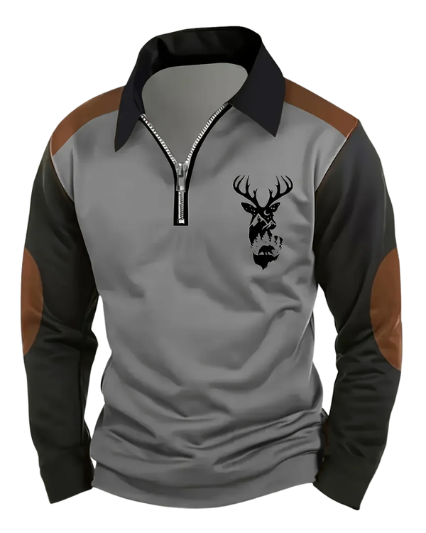 Sweater Vintage com Zíper