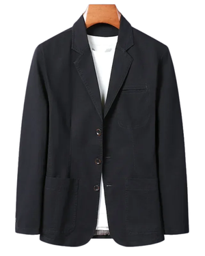 Blazer de Algodão Elegante