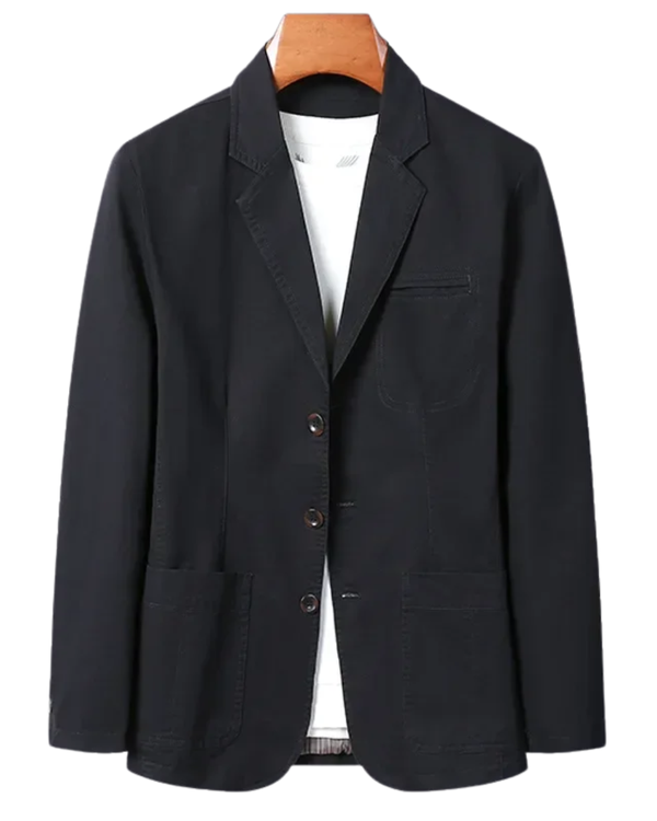 Blazer de Algodão Elegante